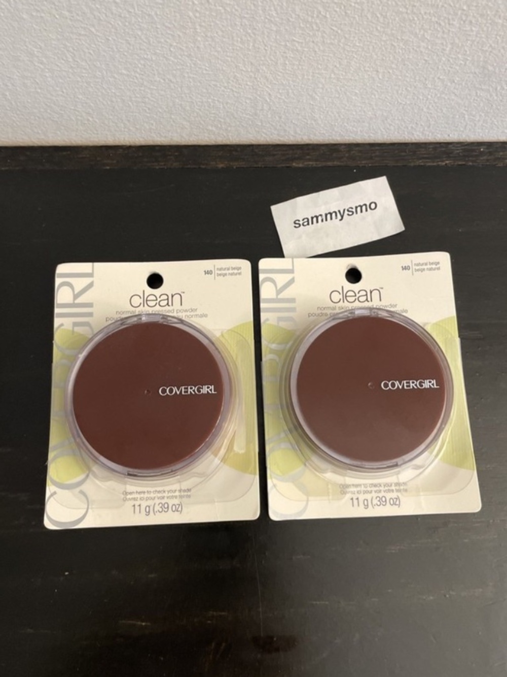 CoverGirl Clean Pressed Powder 140 Natural Beige 0.39 oz., x2 SEE DESCRIPTION